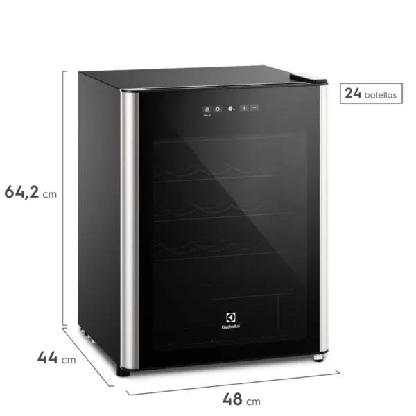 NEVERA DE VINOS ELECTROLUX 24 BOTELLAS NEGRA