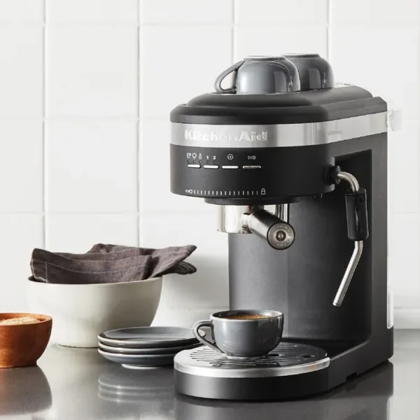 CAFETERA KITCHENAID ESPRESSO DE 6 TAZAS NEGRO MATTE