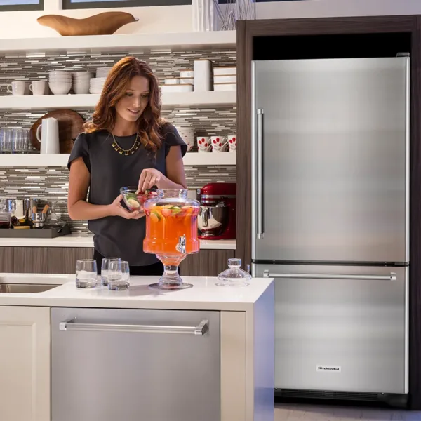 NEVERA KITCHENAID BOTTOM MOUNT APERTURA DERECHA DE 524 LITROS