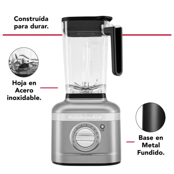 LICUADORA KITCHENAID K400 GRIS 9 PROGRAMAS