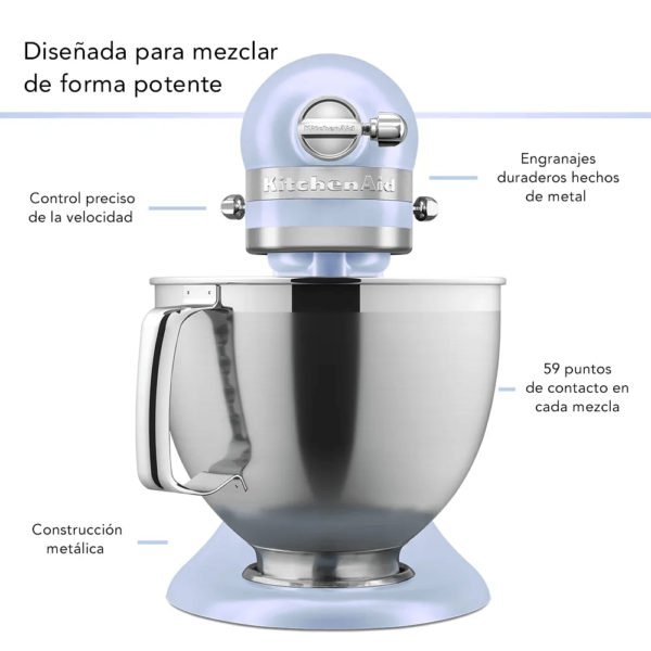 BATIDORA KITCHENAID ARTISAN PLUS AZUL SALT 10 VELOCIDADES 325W