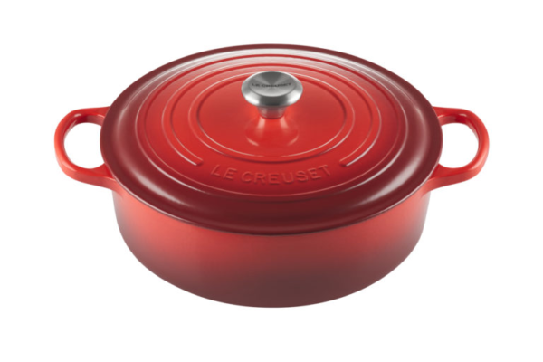 COCOTTE LE CREUSET REDONDA BAJA 30CM CEREZA