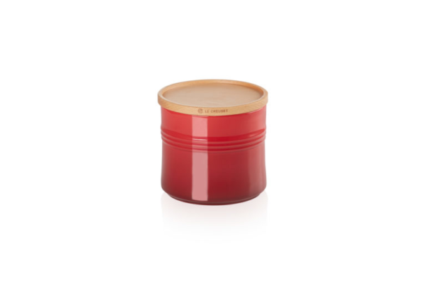 BOTE LE CREUSET 1.5L CON TAPA DE MADERA CEREZA