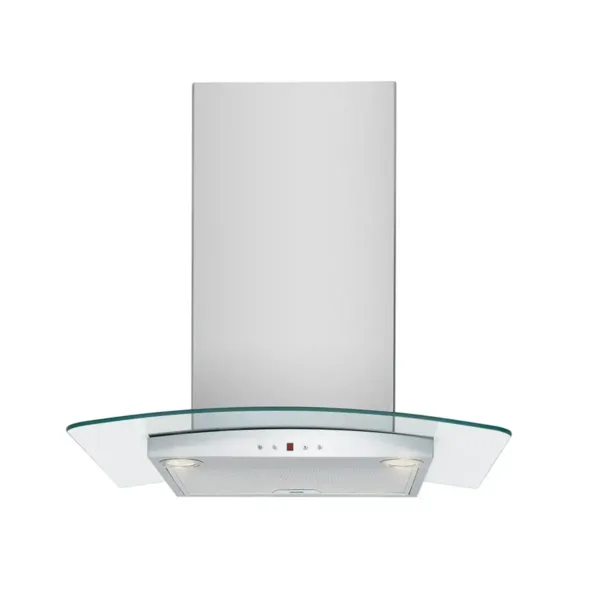 CAMPANA PARED 60CM VIDRIO CURVO