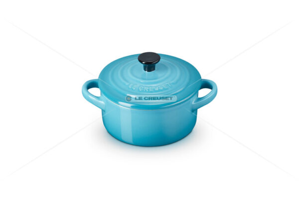 MINI COCOTTE LE CREUSET REDONDA 10CM AZUL CARIBE