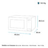 MICROONDAS 0.7 CUFT GE ESPEJO